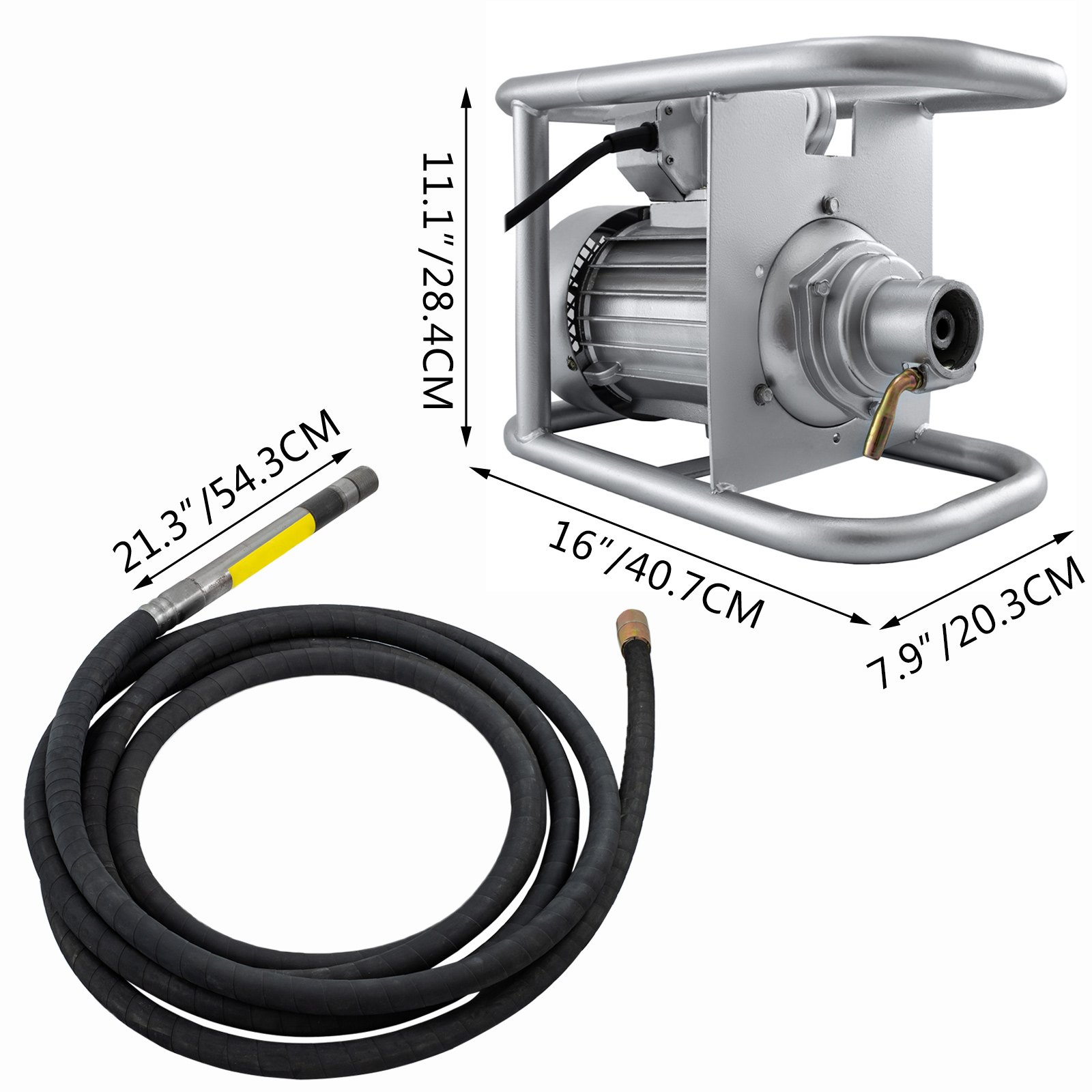 3000w Betonrüttler Rüttelflasche Innenrüttler Vibrationen 10m 3000w 60mm