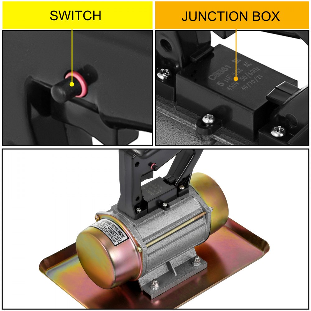 Betonrüttler Rüttelflasche 250w 200kgf 2840rpm Precision Rotor Closed Type 220v