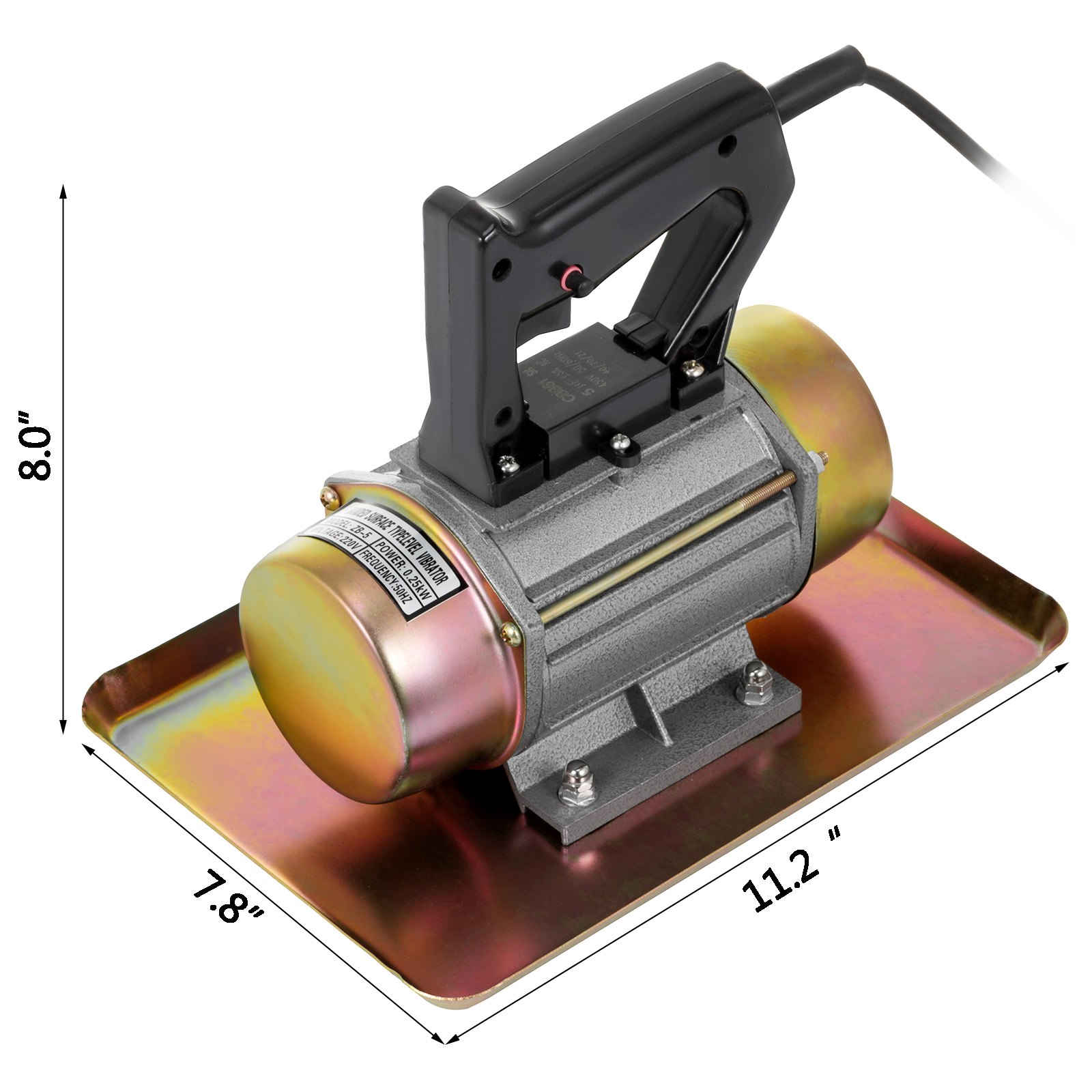 Betonrüttler Rüttelflasche 250w 200kgf 2840rpm Precision Rotor Closed Type 220v
