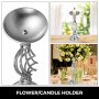 Kerzenständer Hochzeit Blumenvase 11 Stück Tischplatte Dekovase Silber Pro