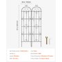 VEVOR Rankhilfe, 221 x 50 cm, 2er-Set rostfreies Metallspalier für Gartenblumen, Rankgitter für Rosen, Gurkenstütze, Kletterhilfe, Pflanzengitter, dekoratives Clematis-Spalier für Innenhöfe & Rasen