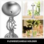 Kerzenständer Hochzeit Blumenvase 4 Stück Kerzenleuchter Blumenständer Silber