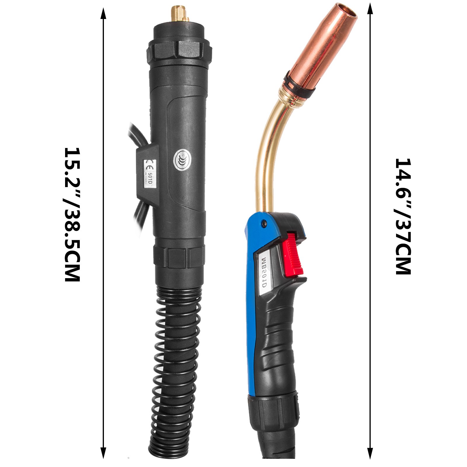Schweißbrenner Mb501 Wassergekühlt Mig Mag Brenner 550a Schlauchpaket 4 Meter