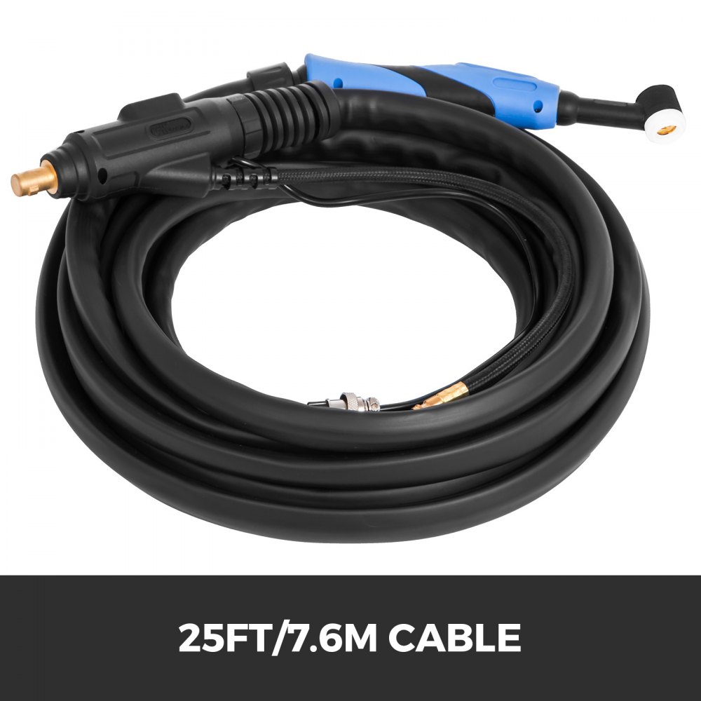 Wig Schweißbrenner 7,6m/25fuß luftgekühlt schweißgerät Brenner 125 Amp Wp9fv