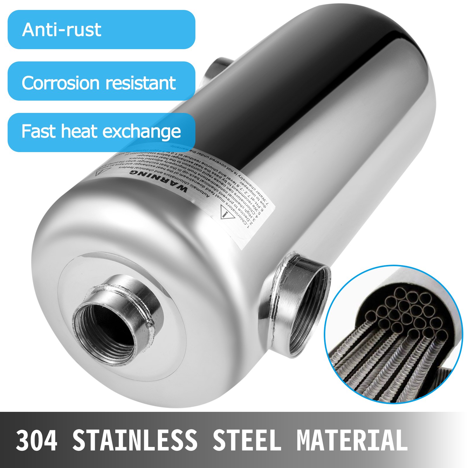 Wärmetauscher 135 Kbtu/h Schwimmbad Wärmetauscher Schwimmbad Pool Wasser