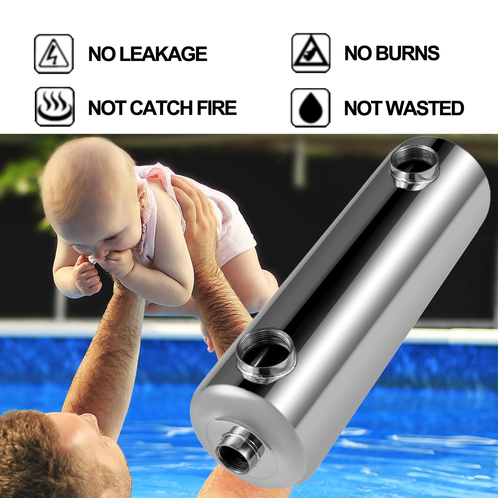 Wärmetauscher 400 Kbtu/h Schwimmbadwärmetauscher Schwimmbad Bargain