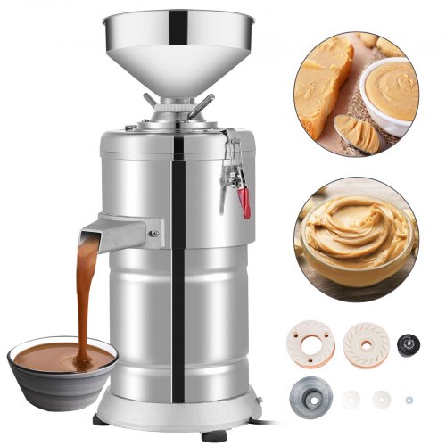 VEVOR Kommerzieller Erdnussbutterhersteller Elektrischer Erdnussbutter-Hersteller 15kg/h