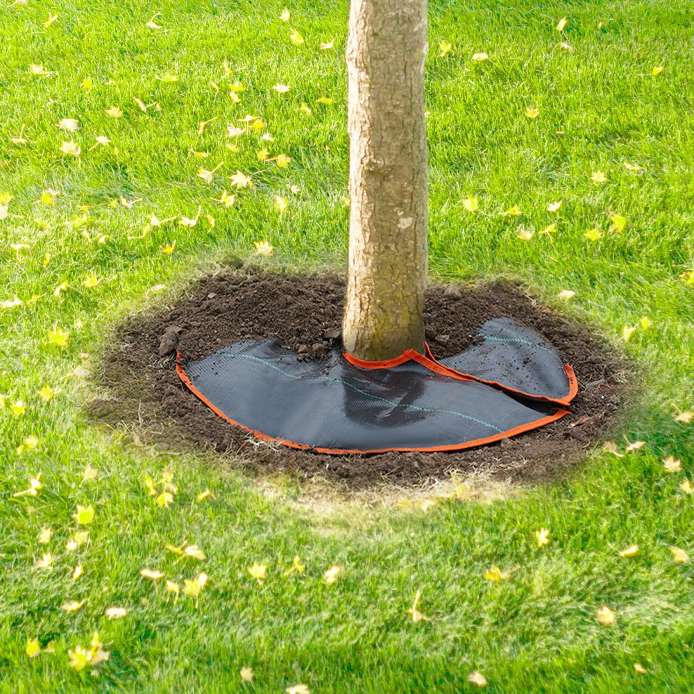 VEVOR Baumbewässerungsringe, 4er-Set 37,8 L, Bewässerungssack, langsam freisetzende Baumbewässerungsbeutel für bis zu 30 Tage, automatisches Tropfsystem zum Pflanzen von Gartenbäumen & Sträuchern