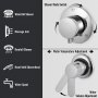 VEVOR 5 in 1 Duschsäule Kopfbraus Regenduschensäule Edelstahl Hydromassage Wasserfall Handbrause(Silber,Separate)