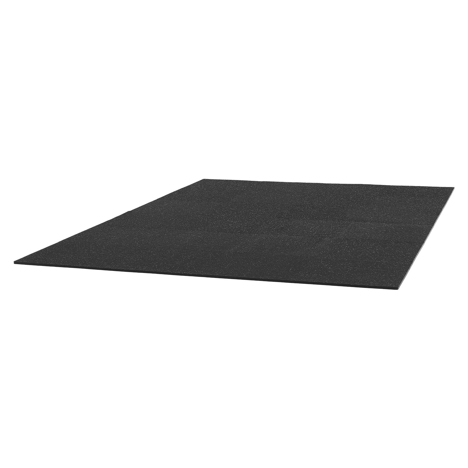 VEVOR 24 x Puzzlematte Bodenschutzmatte 610 x 610 x 14 mm, Hochdichte EVA-Schaumstoffmatte, Ineinandergreifende Fitnessmatte Gymnastikmatte Sportmatte, Trainingsmatte (Schwarz) mit Grauen Punkten