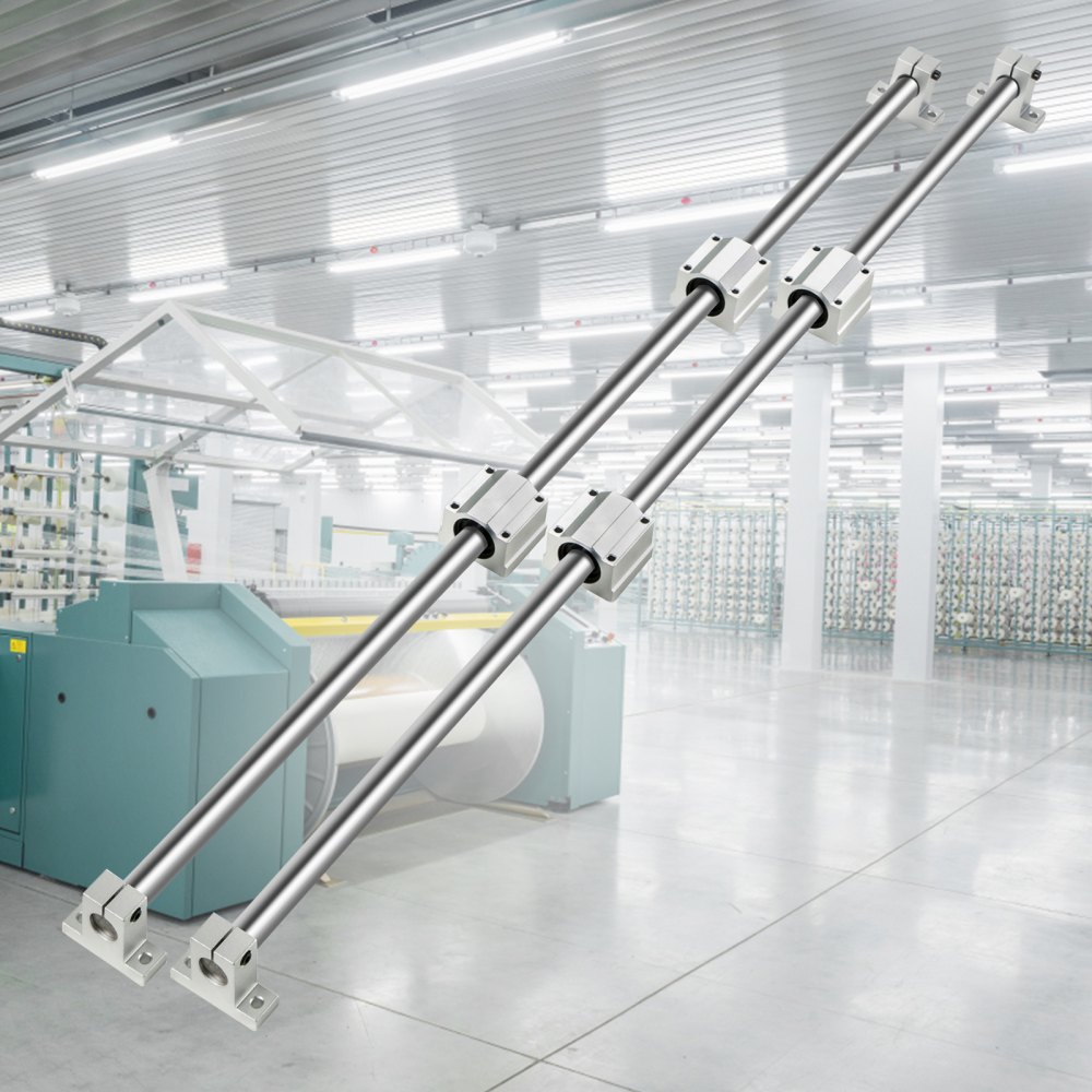 VEVOR Optische Achse Linearschiene Set 600mm Unterstützung Lagerbockführung