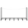 VEVOR Kaminholzregal 1/2 Cord Brennholzregal Feuerholzregal 2415x320x1185mm, für Kamin, Terrasse & Balkon, Rahmen aus Kohlenstoffstahl Pulverbeschichtet, Tragfähigkeit 500 kg, Kapazität 1213,8 L Schwarz