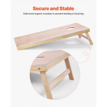 VEVOR Cornhole Set Tragbares Spielbrett aus Holz mit Tragetasche 1255x600mm
