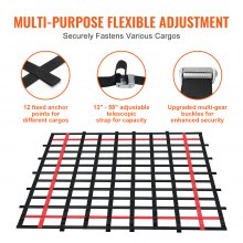 VEVOR Frachtnetz LKW-Ladeflächennetz Gepäcknetz Transportnetz 2440x1830mm