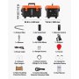 VEVOR Dieselheizung Lufterhitzer 5-8KW DC 12 V/24 V tragbare Standheizung (All in One) mit Fernbedienung und LCD-Bildschirm, geringe Geräuschentwicklung, 4 L Kraftstofftank für Lkw Wohnmobile