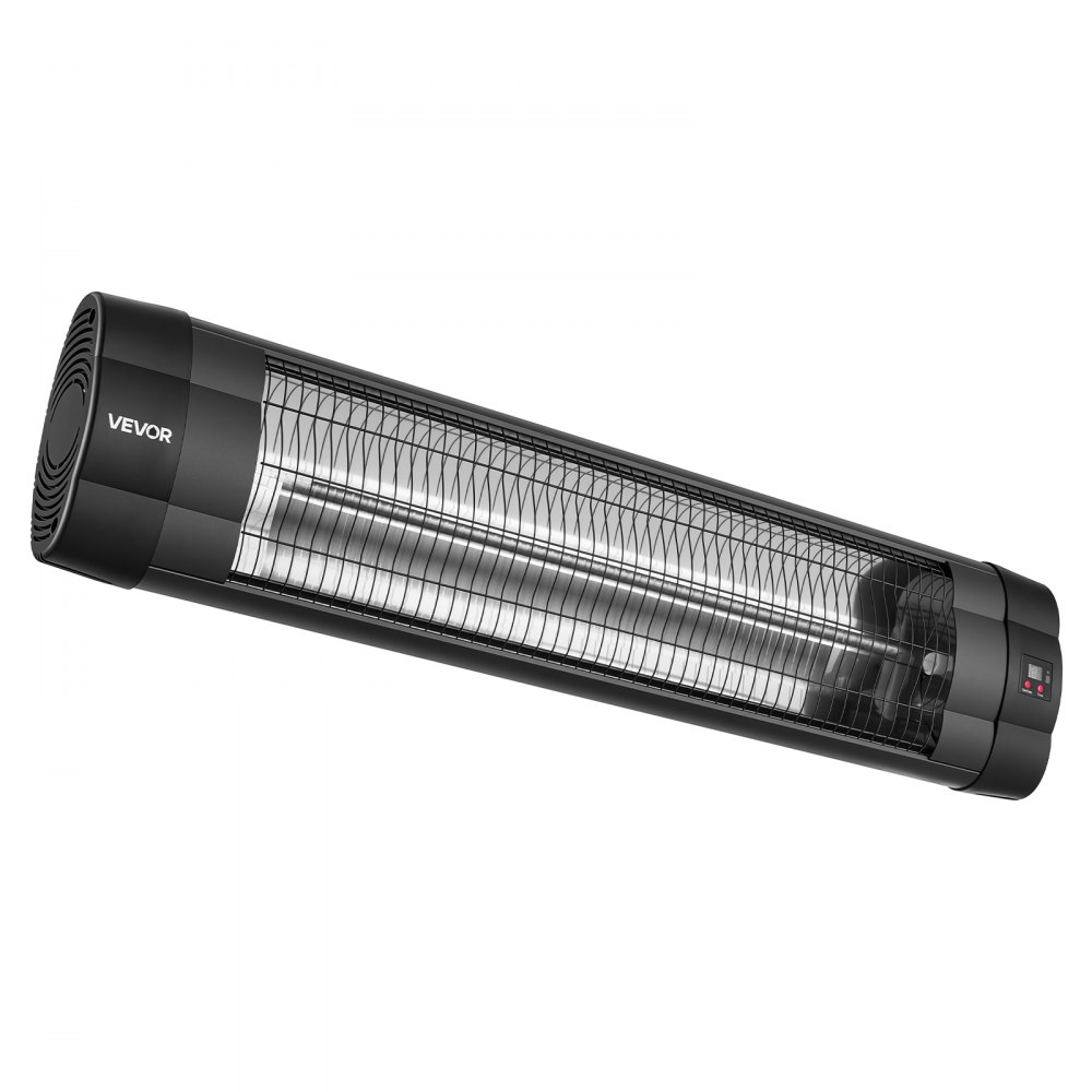 VEVOR Infrarot Heizstrahler 2500W Elektrischer Infrarotstrahler Wandgerät, Infrarotheizung für Garten Terrasse Balkon, Bedienfeld & Fernbedienung, 3 Heizstufen, 24h Timer, Hitzebeständiges PP-Material