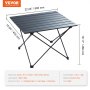 VEVOR Klapptisch Campingtisch 565x460x405 mm, Zusammenklappbarer Gartentisch Balkontisch Mehrzwecktisch 30 kg Belastbar Aluminiumlegierung Camping Tisch Falttisch Hochtemperaturbeständig Tragbar