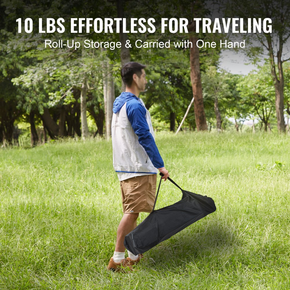 VEVOR Klapptisch Campingtisch 1150 x 550 x 700 mm, Zusammenklappbarer Gartentisch Balkontisch Mehrzwecktisch 100 kg Belastbar Aluminiumlegierung Camping Tisch Falttisch Hochtemperaturbeständig Tragbar