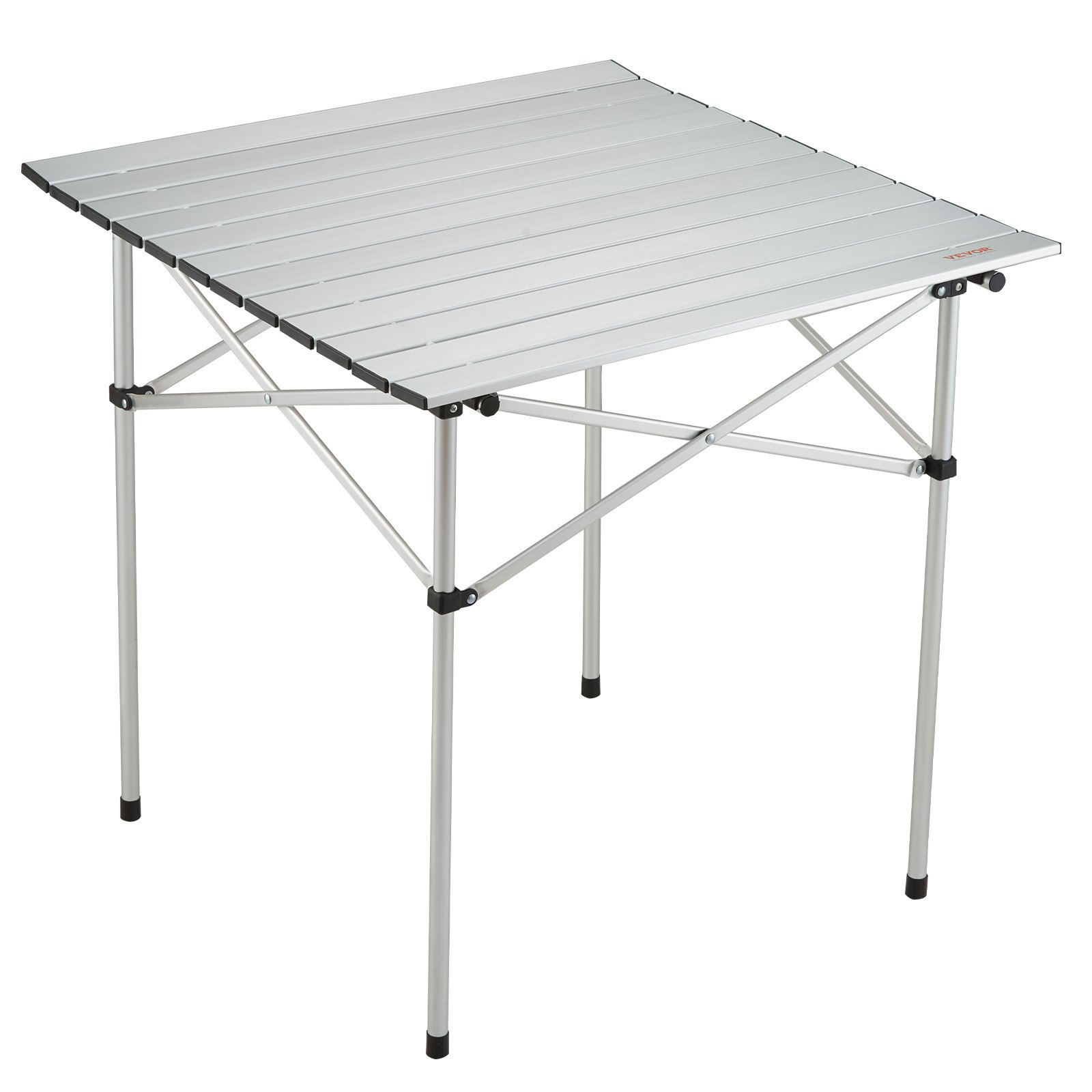VEVOR Klapptisch Campingtisch 705 x 700 x 700 mm, Zusammenklappbarer Gartentisch Balkontisch Mehrzwecktisch 30 kg Belastbar Aluminiumlegierung Camping Tisch Falttisch Hochtemperaturbeständig Tragbar