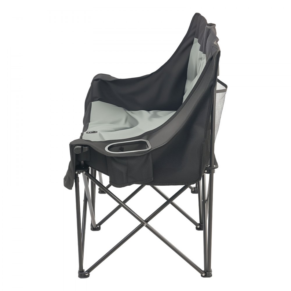 VEVOR Campingstuhl für 2 Personen Faltstuhl 300 kg Belastbar, Anglerstuhl mit 2 Getränkehaltern & Weinglashaltern & Zeitschriftenhalterungen & Tragetaschen, für Outdoor-Aktivitäten Angeln 1 Stk.