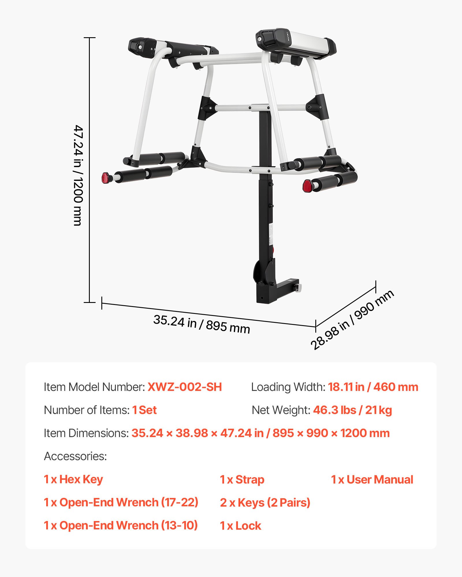 VEVOR Skiboard Snowboard Dachträger für bis zu 6 Paar Ski/4 Snowboards, abschließbarer Skidachträger mit Gummipolsterung & Sicherheitsgurt, Skihalter Träger Anhängerkupplungsträger
