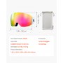 VEVOR Frameless Ski Goggles, Spherical Lens with Pink Revo Coating, OTG Anti fog Snow Goggles for Men Women Youth, TPU Frame & Ventilation Structure, Suitable for Skiing, Skating, Snowboarding