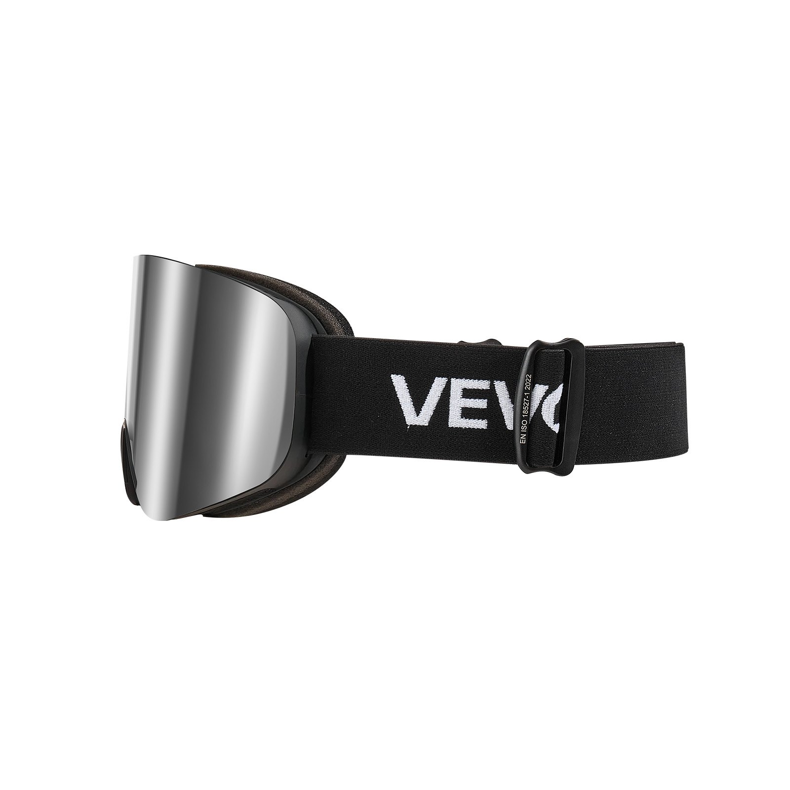 VEVOR Skibrille rahmenlos, magnetische zylindrische Linse mit silberner Spiegel-Revo-Beschichtung, OTG-Antibeschlag-Schutzbrille, Motorradbrille, geeignet zum Skifahren, Skaten, Snowboarden