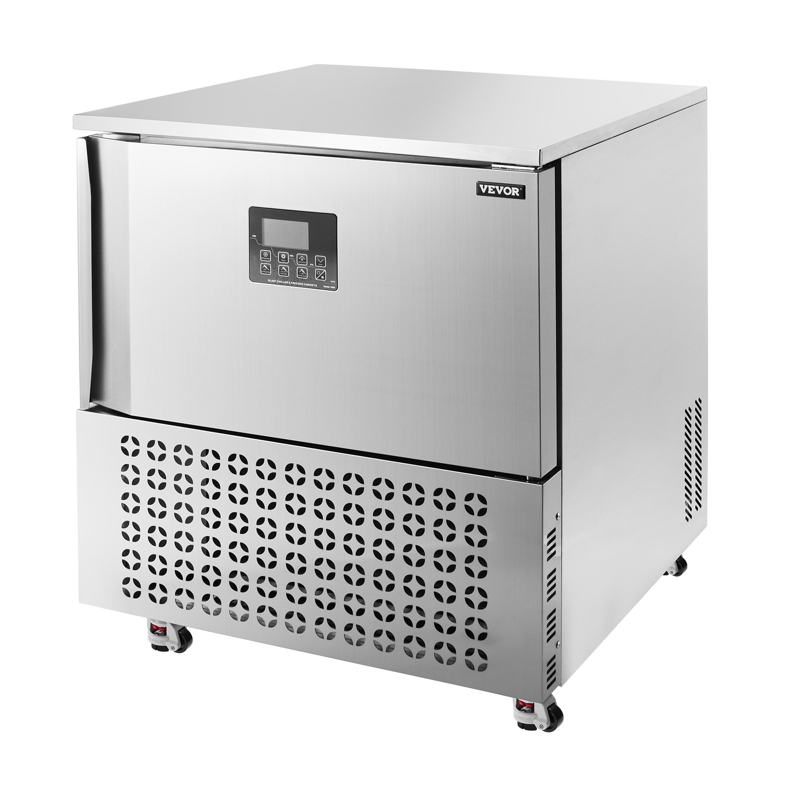 VEVOR kommerzieller Schockfroster 114 L Schockkühler mit 5 Einschüben, Schockfroster-Gefriertruhe mit 4 Gefriermodi, Lebensmittel-Schockfroster aus Edelstahl mit Rollen für Restaurants, Meeresfrüchte