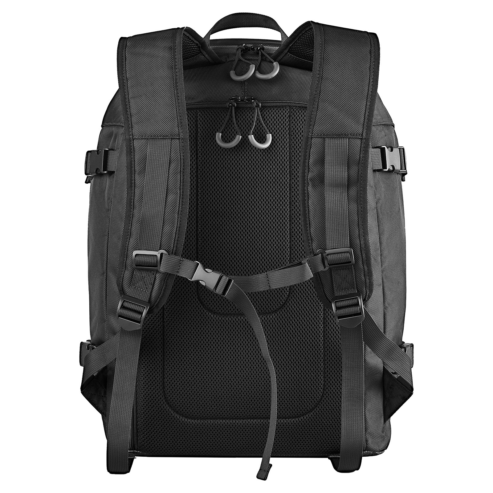 VEVOR Skitasche, 55 L, Reiserucksack für Snowboardstiefel, Skischuhtasche aus strapazierfähigem 1680D Oxford, Skisack für Ski, Snowboard, Helm, Schutzbrille, Handschuhe, Zubehör (schwarz)
