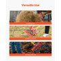 VEVOR 6er-Set Schwedengabel, 18 abgewinkelte Zinken, Mistgabelkopf für Pferde, Heugabel aus Kunststoff, Bollengabel zum Aufsammeln von Stallmist, Gras, Heu und der Reinigung von Feldarbeiten