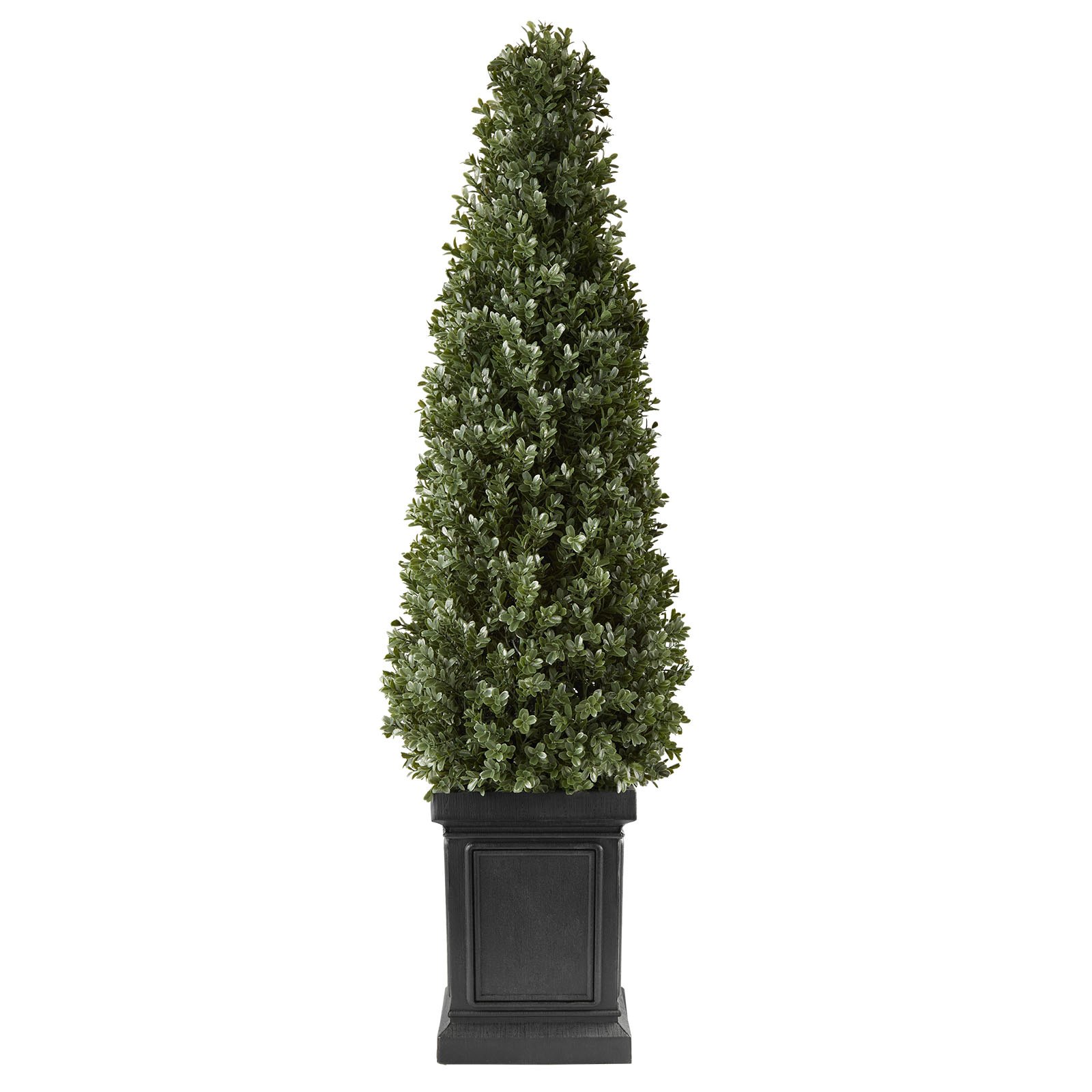 VEVOR Künstliche Pflanze 2 Stk. Künstlicher Buchsbaum mit PP-Topf 1000mm, Dekopflanze für Wohnzimmer Balkon Büro Veranda Garten Terrase, UV-Beständig, Kunstbaum aus PE, Naturgetreu, Indoor & Outdoor