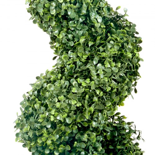 GreenBrokers Künstlicher Buchsbaum Im Formschnitt – Drei Bälle In Schwarzem Übertopf, 54 Cm – Pflegeleicht & Realistisch