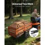 VEVOR Kippanhänger, 725,75 kg, ATV-UTV-Anhänger aus Stahl zum Hinterherziehen, Kipper mit abnehmbarer Rückwand, Gartenanhänger zum Hinterherziehen für Rasenmäher, Traktoren und Gartenabfälle