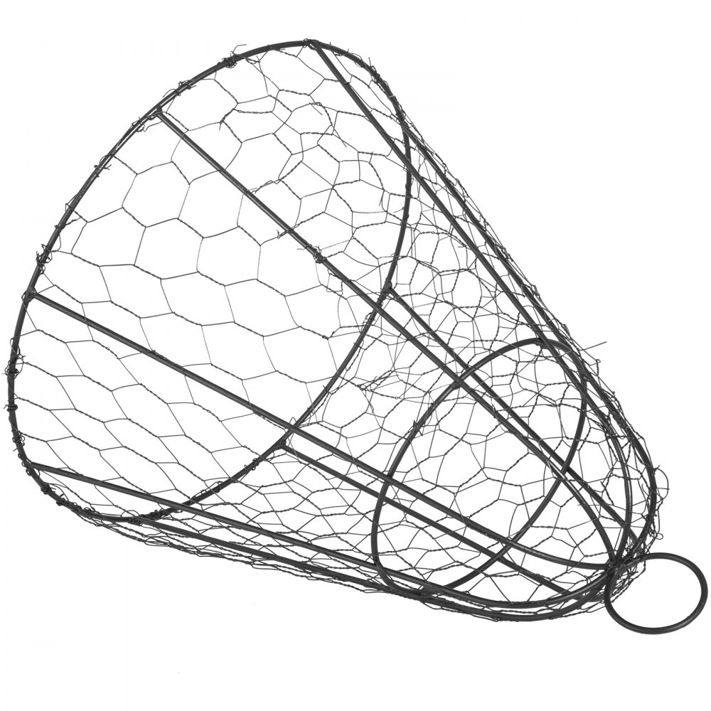 VEVOR 5x Drahtglocke 33x40cm Drahthaube Pulverbeschichtetes Q235-Eisen Pflanzglocke mit tragbarem 6cm-Hakenring Pflanzschutz Glockenschutz Rustikaler Gartendraht ideal zum Schutz vor Kleintiere