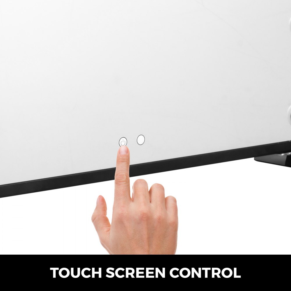 VEVOR Vanity Led Schminkspiegel 600 * 500mm kosmetikspiegel Beleuchtet mit 14 Stück Dimmbaren LED-Lampen Schminkspiegel für Tisch Kosmetik(Schwarz)