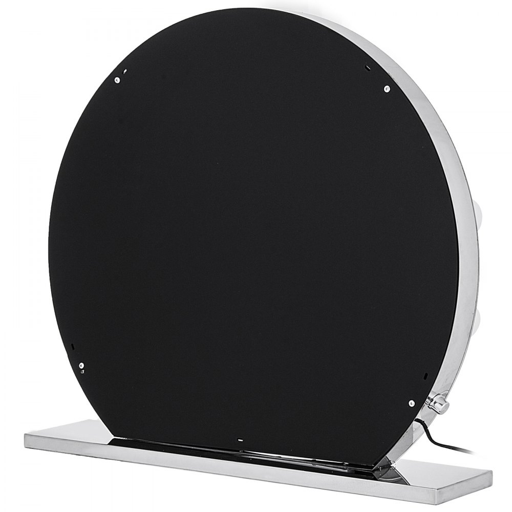 VEVOR Schminkspiegel Weiß 700 x 700 mm Ohne Grenzen Kosmetikspiegel Beleuchtet mit 12 LE einstellbar Schminkspiegel Rund mit LED Beleuchtung, Make-up Spiegel für Zuhause Wohnzimmer und Unterwegs