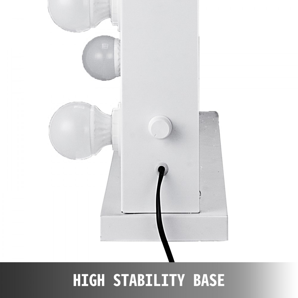 Hollywood Schönheitsspiegel Mit Lichtern Schminkspiegel Weiß Für Frisiertisch