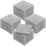 VEVOR Ineinandergreifende Fliesen 50 Stk. Bodenfliesen Drainage-Bodenfliesen, Bodenfliesen 30 x 30 cm Außenbereich Quadratische Bodenfliesen Terrasse PVC Bodenfliesen Badezimmer, Pool, Toilette, Grau
