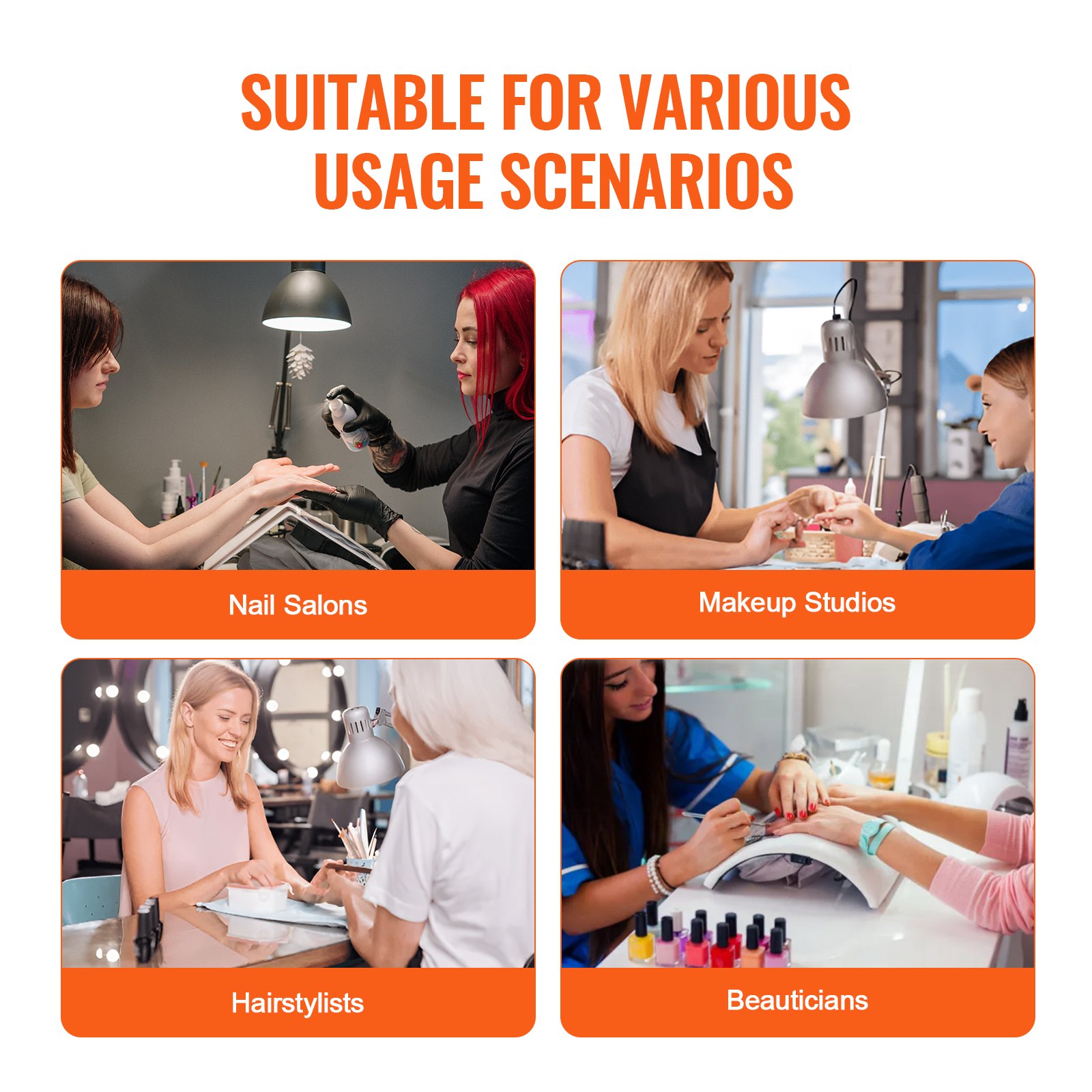 VEVOR Professioneller Make-up-Koffer aus Aluminium, Kosmetikkoffer, Werkbank mit Stützbeinen, Roll-Make-up-Koffer, extragroßer Trolley, Make-up-Reise-Organizer, mit 360° drehbaren Rädern, schwarz