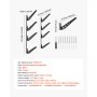 VEVOR Surfbrett-Wandhalterung (4 Ebenen) horizontales Surfbrett-Rack Aufhänger zur Aufbewahrung & Präsentation, höhenverstellbarer Organizer für Kiteboards Shortboards Skier Snowboards Schwarz
