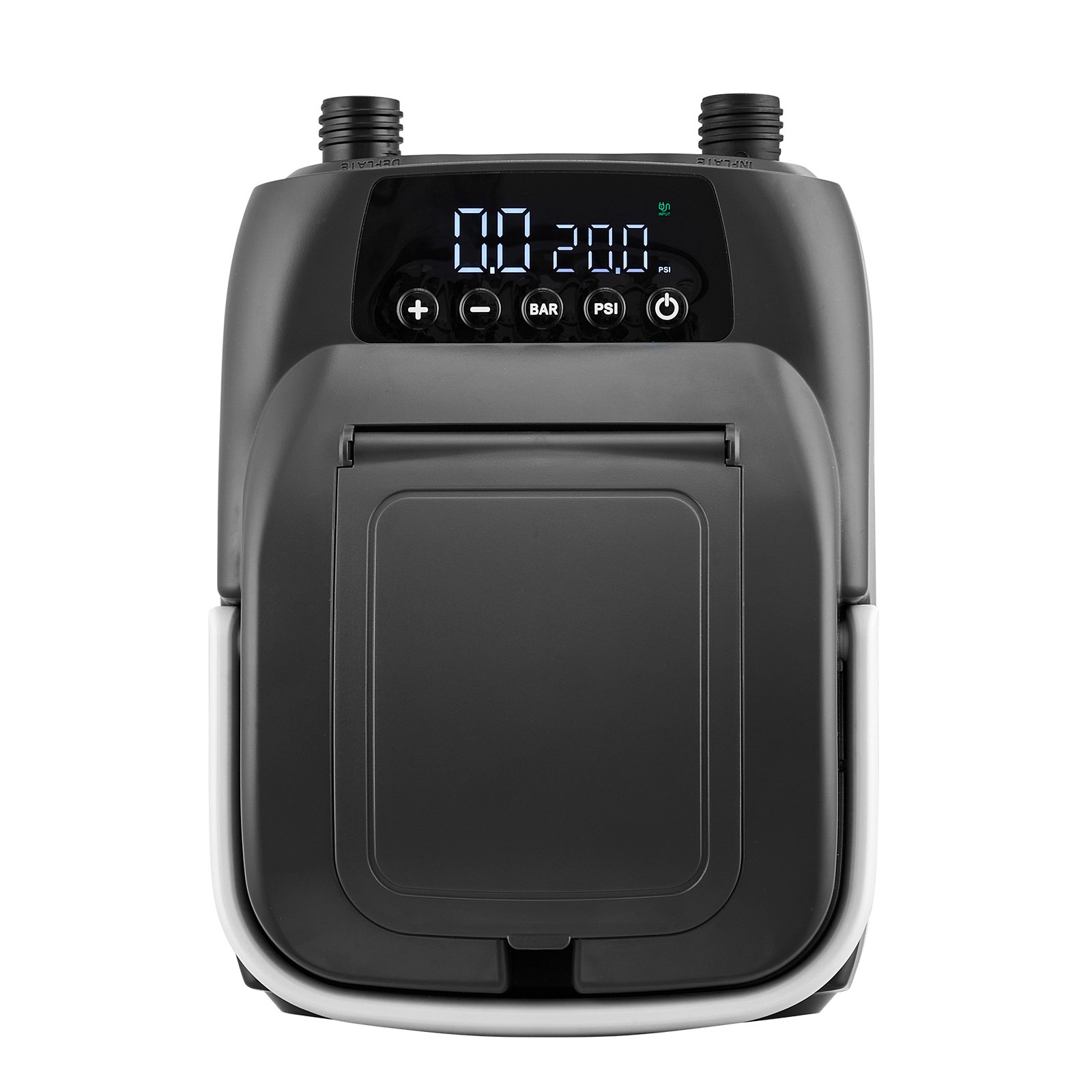 VEVOR Paddleboard Pump (20 PSI) Two-stage electric SUP air pump with automatic shut-off & 12V DC connection, inflates & deflates, ideal for inflatable paddleboards, tents, and mattresses