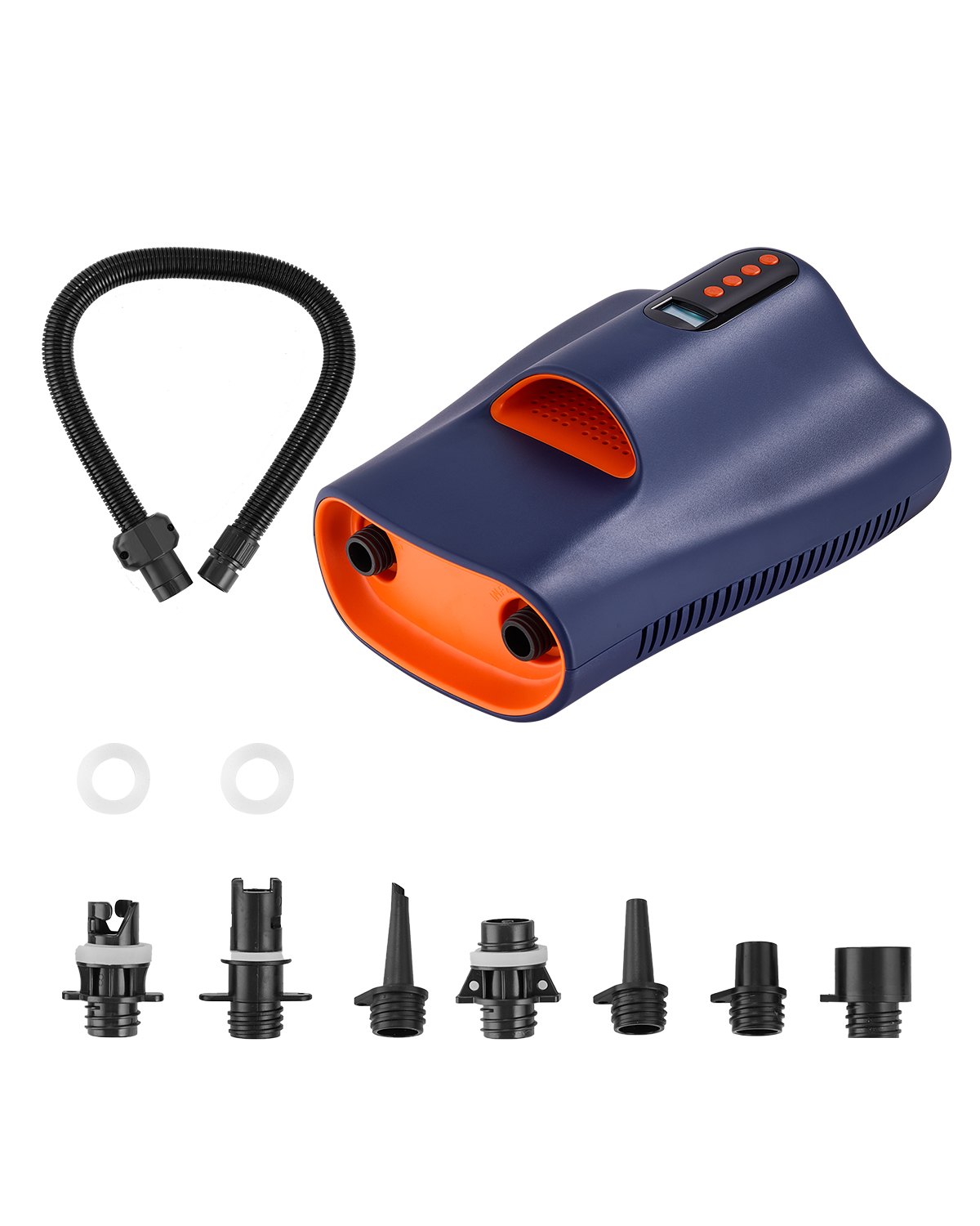 VEVOR Paddleboard Pumpe (22 PSI) zweistufige elektrische SUP-Luftpumpe mit automatischer Abschaltung & 12 V DC Anschluss, Aufblasen & Entleeren ideal für aufblasbare Paddleboards Zelte Matratzen