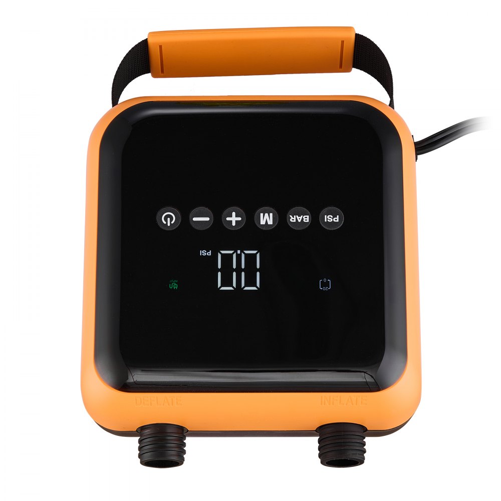 VEVOR Paddleboard Pumpe (40 PSI) zweistufige elektrische tragbare SUP-Luftpumpe mit automatischer Abschaltung & 12 V DC Anschluss, Aufblasen & Entleeren ideal für aufblasbare Paddleboards Matratzen