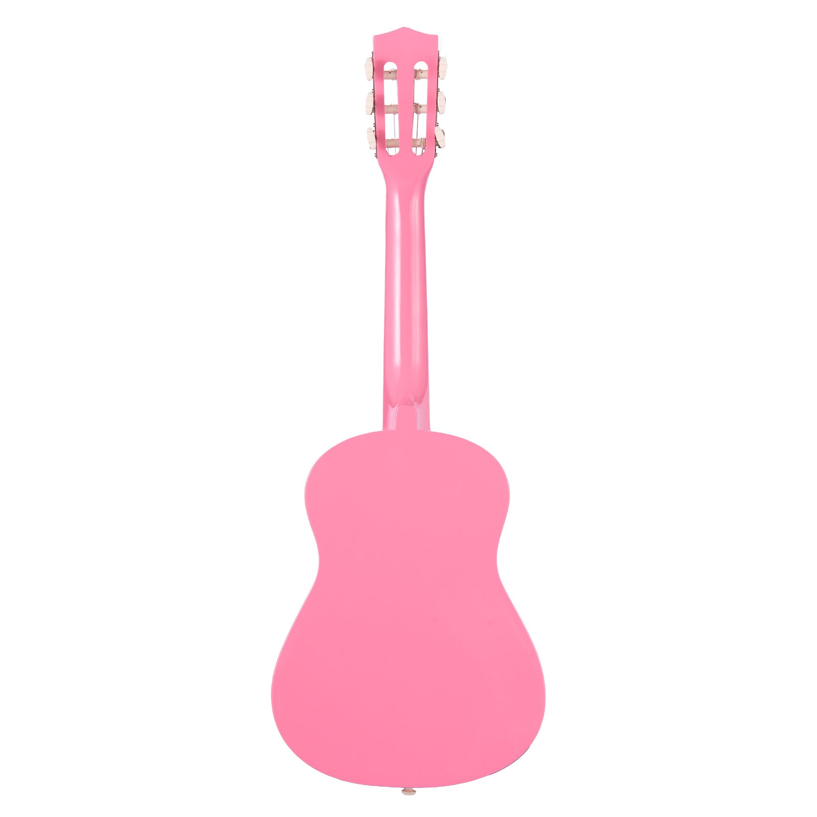 VEVOR Konzertgitarre, 780 mm Holz-Klassikgitarren-Starter-Set für Anfänger, mit Nylonsaiten, Gigbag, Gurt, Stimmgerät, zusätzlichen Saiten, Plektren, Kapodaster, Linde, für Einsteiger, Studenten, Pink