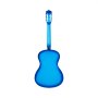 VEVOR Konzertgitarre, 960 mm, Holz-Klassikgitarren-Starter-Set für Anfänger, mit Nylonsaiten, Gigbag, Gurt, Stimmgerät, zusätzlichen Saiten, Plektren, Kapodaster, Linde, für Einsteiger, Blau