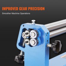 VEVOR Rundbiegemaschine 890x230x305 mm, Rundbiegegerät 610 mm Formbreite, Blechbiegemaschine, mit 2 abnehmbaren Rollen für kohlenstoffarmes Stahl-Kupfer-Blech Aluminiumlegierungsblech