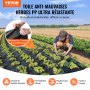 VEVOR Unkrautschutz Gartenvlies 1 x 50 m, Strapazierfähiger Gewebter PP-Unkrautbekämpfungsstoff, Korrosionsbeständiges & Reißfestes Unkrautflies Unkrautschutzvlies für Landschaftsbau, Bodendecker
