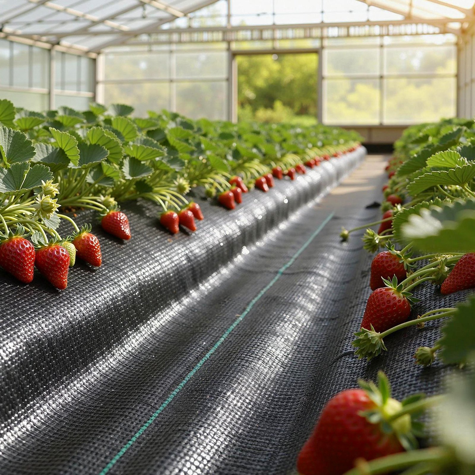 VEVOR Unkrautvlies 2x50 m Gartenvlies 100 g/㎡, Unkrautmatte auf Rolle aus Polypropylen, Unkrautfolie mit Hoher Belüftung Entwässerung, Wurzelsperre gegen Unkraut für Gewächshaus Bauernhof, Schwarz