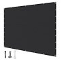 VEVOR 90% Sun Protection Fabric, Privacy Screen, Shade Cover (244 x 366 cm) for Pergola with Stainless Steel Eyelets, Sun Sail Fabric with 140 g/m² HDPE Material, for Outdoor Terrace, Garden, Backyard (Black)