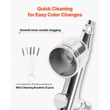 VEVOR Airbrush Set 1/6 PS mit Luftkompressor, 3 Dual Action Airbrush Pistolen mit 3 Düsen (0,3/0,3/0,8 mm) & Schlauch & Acrylfarbe & 2 Ventilatoren, für Kuchendekoration Modellmalerei Nagelkunst